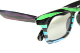 New Wave Zebra Sunglasses - OLK 15071 Green-Blue-Purple | Discount Sunglasses