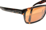 polarized tortoise sunglasses 59mm havana summer eyewear side angle view