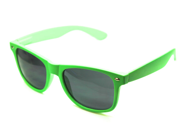 Wayfarer Sunglasses Neon Green with Matte Finish www.eyeglassdiscounter.com