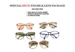 Special - $29.95 Single Vision &quot;Frame &amp; Lens&quot; Package