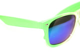 Wayfarer Sunglasses Green/Clear Mirror Coated 54mm