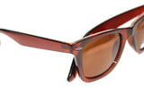 Wayfarer Style Polarized Sunglasses Brown 51mm