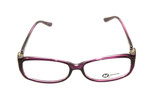 Modern Optical Dee Plum/Crystal (54mm) Eyeglasses